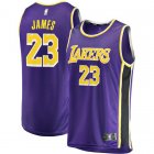 Camiseta LeBron James 23 Los Angeles Lakers Statement Edition Púrpura Hombre